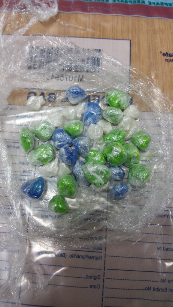 Recovered drugs in Queens Park